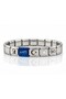 Ataturk Signed Italian Charm Steel Bracelet - Modular Charm Bracelet with Moon Star Infinity Detail