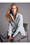 Striped Modal Blend Pleated Women's Shirt from Uzg Store for Style Enthusiasts