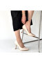 Meyli Beige Skin Heeled Shoes - 4