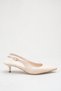 Women's Pointed Toe Open Back Thin Heeled Shoes - 5