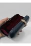 Women's Snake Figured Stoned Black Suede Portfolio Evening Dress Handbag Hardbox Clutch and Shoulder Strap - 2