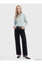 Striped Modal Blend Pleated Women's Shirt from Uzg Store for Style Enthusiasts - 3