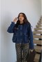 Blue Denim Jacket with Epaulet Detail on the Front - 2