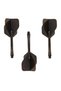2 Set (6 Pieces) Integrated Shaft-Blade Set. Polyethylene. Midi Boy. 4 Colors. Flexible, Soft, Matte