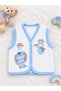 Cute Lion and Giraffe Printed Quilted Children's Vest - 3