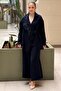 Wide Collar Beaded Embroidered Jacket and Trousers Set - 2