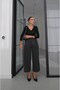 Anthracite Side Pleated Detailed Trousers - 3