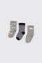 Baby Boy Grey-Melange Socks