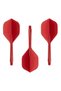 2 Set (6 Pieces) Integrated Shaft-Blade Set. Polyethylene. Medium - Long Medium Size. 4 Colors. Flexible, Soft, Matte - 4