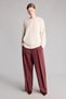 Balloon Fit Voluminous Molded Flexible Waist Elastic Leg Trousers I9646Ax26Au