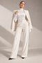 Women's Turtleneck Long Sleeve Italian Velvet Snap Bodysuit Body - 2