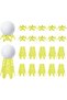 Plastic Golf Simulator Tees for Indoor and Outdoor Practice,20 Pieces,Adjustable Height