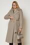 Belted Checked Coat 90651 - 2