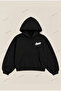Std Logo Comfortable Fit Oversize Unisex Hoodie 100% Cotton 3 Thread Threaded Hooded Sweatshirt - 2