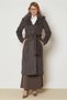 Belted Checked Coat 90651 - 2