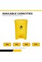 68L Plastic Pedal Waste Bin with Lid, Yellow - 4
