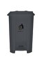 30L Plastic Pedal Waste Bin with Lid, Grey