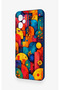 Casper Via X30 Compatible Colorful Geometric Floral Pattern Silicone Case - 4