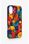 iPhone 16 Plus Compatible Colorful Geometric Floral Pattern Silicone Case - 3