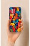 Poco F5 Pro Compatible Colorful Geometric Floral Pattern Silicone Case