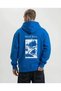 Men's Hooded Double Oversized Three Thread P Cotton U Sea Sailing B Printed Kangaroo - S Cobalt Blue - 3