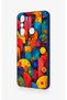 Infinix Hot 20I Compatible Colorful Geometric Flower Pattern Silicone Case - 4