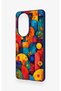 Honor 200 Pro 5g Compatible Colorful Geometric Floral Pattern Silicone Case - 4