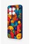 Mi 15 5g Compatible Colorful Geometric Floral Pattern Silicone Case - 4