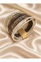 Women's Metallic Rope-Look Multi-Magnet Bracelet – Stylish Design in Gold, Silver, and Anthracite Colors - 2