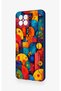 Omix X600 Compatible Colorful Geometric Floral Pattern Silicone Case - 4