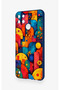 Realme C21Y Compatible Colorful Geometric Floral Pattern Silicone Case - 4