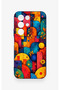 Realme C85 5g Compatible Colorful Geometric Floral Pattern Silicone Case - 2