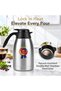 Wifi Boi Stainless Steel Vacuum Flask 1L Double Wall Insulated Coffee and Tea Thermal Jug with Automatic Pouring Silver and Black V-1097 - 5