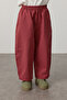 Plaid Barrel Trousers Red - 5