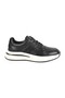 Libero Men's Sneaker H1163 Black-White Genuine Antique Leather Crocodile Textured Stripe Detailed Lace-Up Lightweight E - 2