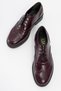 Avra Claret Red Patent Leather Genuine Leather Women's Oxford Shoes - 2