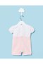 Baby Pink Printed Romper - 4