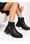 Women's Emerald Smoked Double Buckle Zippered Comfortable Daily Short Boots - 4