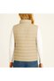Inflatable Zippered Vest Water Repellent Quilted Lined Fabric with Pockets Lightweight Winter Sports Comfortable Fit - Beige - 3