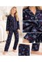 Girl's Cotton Long-Sleeved Button-Down Pajama Set - 4
