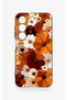 Samsung S23 Compatible Autumn Tone Floral Pattern Silicone Case - 2