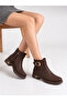 Women's Emerald Smoked Thermo Sole Boots with Belt Detail, Side Buckle and Zipper, Stylish Boots - 4