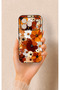 Honor 600 Pro Compatible Autumn Tone Floral Pattern Silicone Case