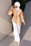 Colorful Striped Asymmetrical Tunic Tsd260282 Orange - 5