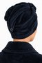 Velvet Towel Hair Cap with Snap Fasteners Hair Drying Cap for Bath, Hammam, Spa - 3