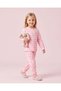 Girls Pink Printed Jogging Set - 2