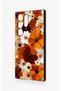 Samsung S23 Ultra Compatible Autumn Tone Floral Pattern Silicone Case - 4