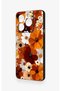 General Mobile Era 50 Compatible Autumn Tone Floral Pattern Silicone Case - 4