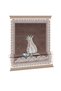 Brown Tulip Pattern Velvet Prayer Rug with Pouch - 4