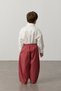 Plaid Barrel Trousers Red - 4